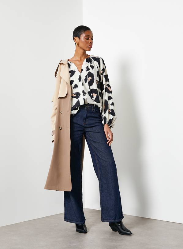 For All the Love Printed Tie Neck Volume Blouse 12